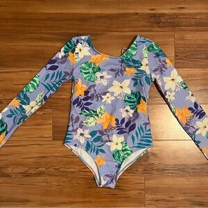 Floral Kids Swim One Piece